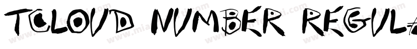 TCloud Number regula字体转换